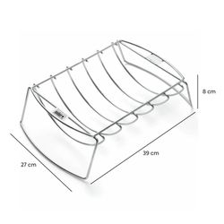 Soporte de cocción Weber 39x27x8 cm, diseño reversible 2 en 1