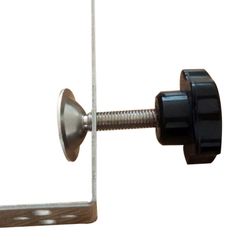Supporto per riscaldatore a infrarossi, 21 x 10 x 4 cm, in alluminio color argento | Collezione Supporto