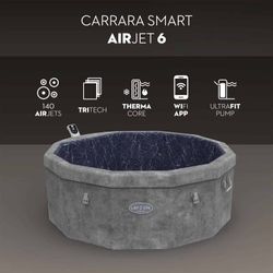 Spa inflável Bestway Lay-Z-Spa Carrara Smart AirJet Ø170 cm cinza pedra