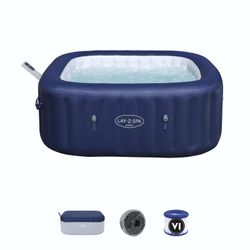 Jacuzzi gonflable Bestway Lay-Z-Spa Hawaii 180x180x71 cm, 140 jets, bleu et blanc