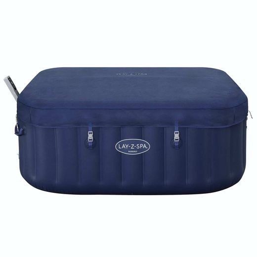 Spa inflável Bestway Lay-Z-Spa Hawaii 180x180x71 cm, 140 jatos, azul e branco