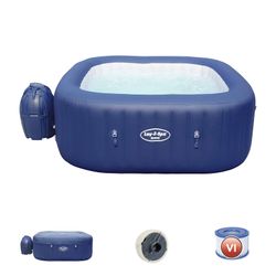 Spa Gonfiabile Bestway Lay-Z-Spa Hawaii Quadrato 120 AirJet Blu