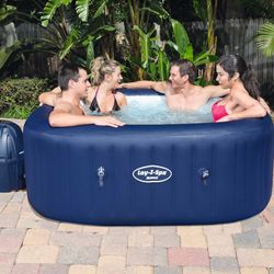 Spa Gonfiabile Bestway Lay-Z-Spa Hawaii Quadrato 120 AirJet Blu