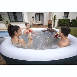 Jacuzzi gonfiabile Bestway Lay-Z-Spa Ibiza Energy-Efficient AirJet 6 verde scuro 180x180x66 cm