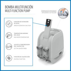 Jacuzzi Gonfiabile Bestway Lay-Z-Spa Maldives Smart Luxe 201x201x80 cm per 5-7 Persone con Airjet e App