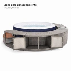 Spa Gonflable Bestway Lay-Z-Spa Miami Energy-Efficient AirJet Ø180 + Revêtement K2O Full
