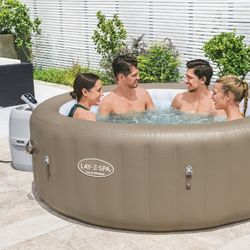 Spa Gonflable Bestway Lay-Z-Spa Palm Springs AirJet Ø196x71 cm pour 4-6 Personnes avec AirJet et