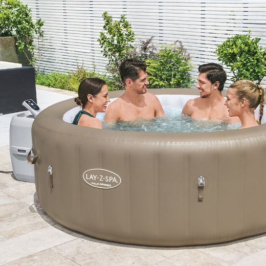Spa Gonflable Bestway Lay-Z-Spa Palm Springs AirJet Ø196x71 cm pour 4-6 Personnes avec AirJet et