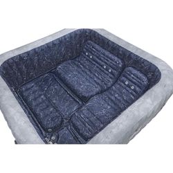 Jacuzzi gonflable Bestway Lay-Z-Spa San Francisco MaxHold EnergySense Smart Luxe HydroJet Pro 7 gris
