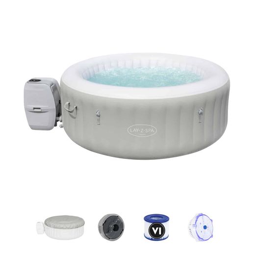 Jacuzzi gonfiabile Bestway Lay-Z-Spa Tahiti 180x66 cm con Airjet, LED e copertura