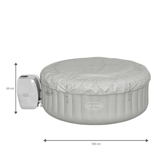 Jacuzzi gonfiabile Bestway Lay-Z-Spa Tahiti 180x66 cm con Airjet, LED e copertura