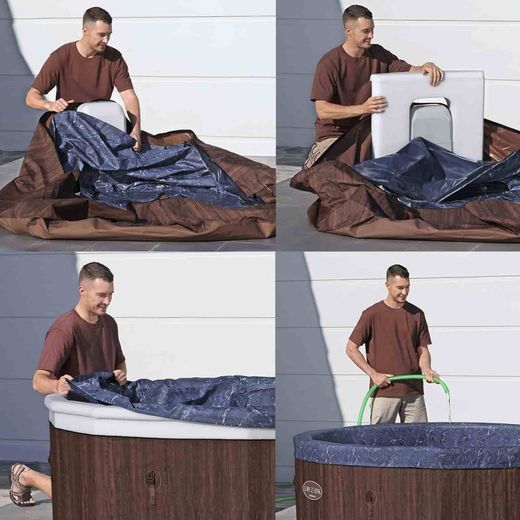 Jacuzzi gonfiabile Bestway Lay-Z-Spa Toronto ThermaCore Smart AirJet 180 getti Ø190x70 cm