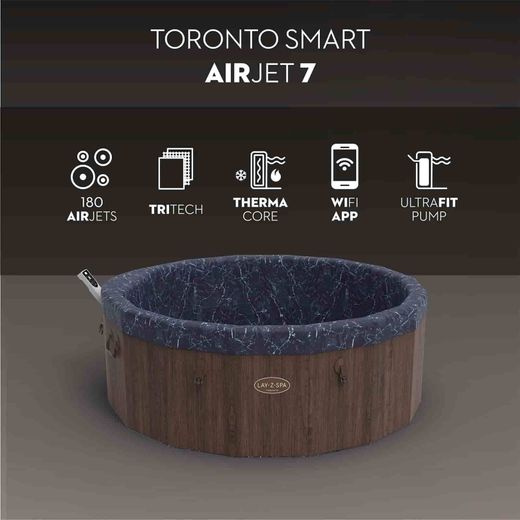 Jacuzzi gonfiabile Bestway Lay-Z-Spa Toronto ThermaCore Smart AirJet 180 getti Ø190x70 cm