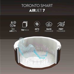 Jacuzzi gonfiabile Bestway Lay-Z-Spa Toronto ThermaCore Smart AirJet 180 getti Ø190x70 cm