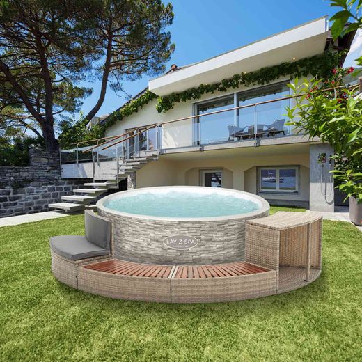 Spa hinchable Bestway Vancouver AirJet + revestimiento K2O Half Surround