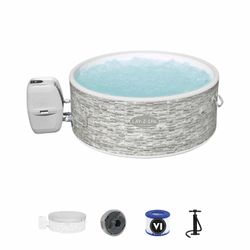 Spa Gonflable Bestway Lay-Z-Spa Vancouver Ø155x60 cm en Plastique Gris pour 3-5 Personnes