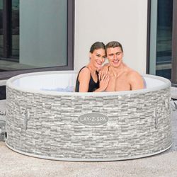 Spa Inflável Bestway Lay-Z-Spa Vancouver Ø155x60 cm Resina-Plástico Cinza-Bege