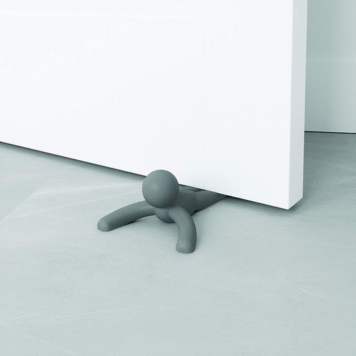 Sujetador de puerta, 15 x 11 x 6 cm, de caucho termoplástico en gris | Colección Buddy