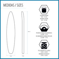 Planche de Paddle Surf Gonflable Bestway Hydro Force Fastblast Tech 381x76x15 cm avec Pagaie, Pompe et