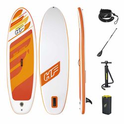 Tabla Paddle Surf Hinchable Bestway Hydro-Force Aqua Journey 274x76x12 cm Naranja con Remo, Bomba y
