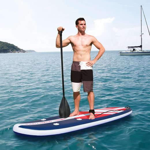 Tabla Paddle Surf Hinchable Bestway Hydro-Force Long Tail 335x76x15 cm con Remo, Bomba y Bolsa