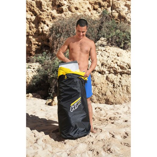 Planche de Paddle Surf Gonflable Bestway Hydro-Force White Cap avec Pagaie, Siège et Pompe