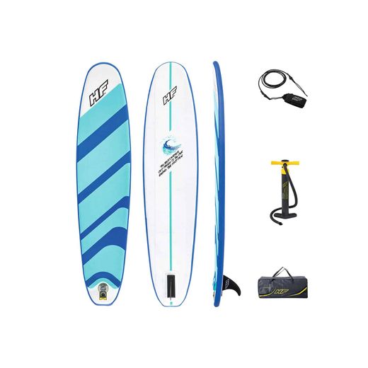 Planche de Surf Gonflable Bestway Hydro-Force Compact Surf 8 243x57x7 cm avec Pompe et Sac de Transport