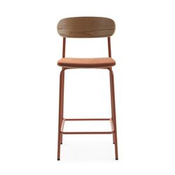 Hochstuhl, 42 x 48 x 94,5 cm, aus Stoff in Terrakottafarbe | Kollektion Adriana