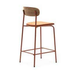 Hochstuhl, 42 x 48 x 94,5 cm, aus Stoff in Terrakottafarbe | Kollektion Adriana