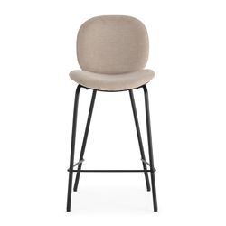 Sgabello alto, 43 x 54 x 94 cm, in tessuto beige | Collezione Cori