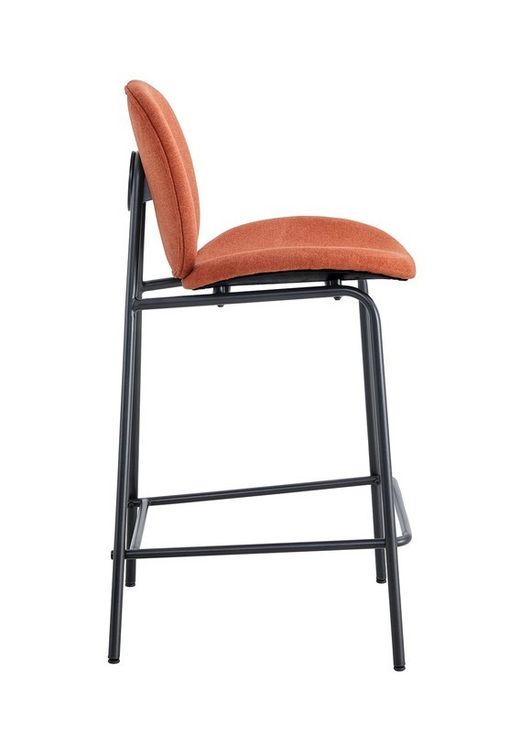 Taburete alto, 43 x 54 x 94 cm, de tejido en teja | Colección Cori