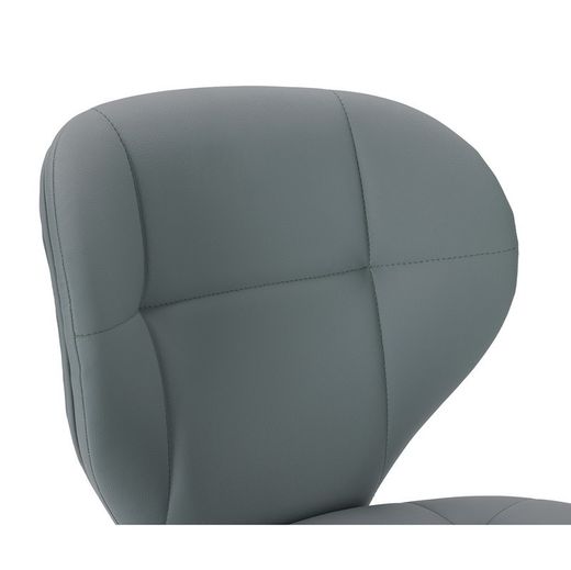 Sgabello alto, 45 x 52 x 94 cm, in pelle sintetica verde | Collezione Maura