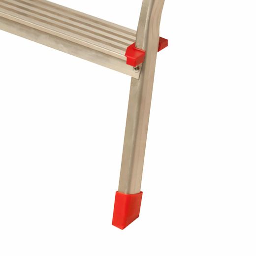 Taburete Escalera Plegable de Acero 2 Peldaños CATTERHOUSE con Plataforma - Altura Máxima de Trabajo 246 cm, Seguro y Compacto para Uso Doméstico y Profesional