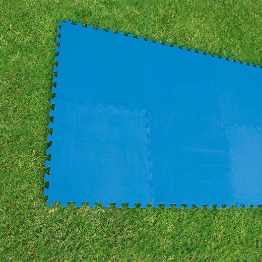 Tapis de Sol en Mousse Bestway 9 Pièces 50x50 cm Bleu