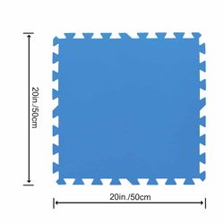 Tapis de Sol en Mousse Bestway 9 Pièces 50x50 cm Bleu