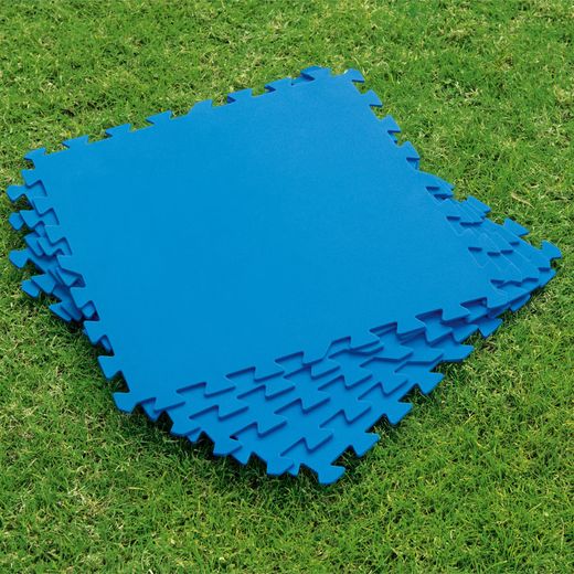 Tapis de Sol en Mousse Bestway 9 Pièces 50x50 cm Bleu