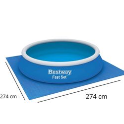 Tapis de Sol pour Piscines Démontables Bestway Rond 274x274 cm