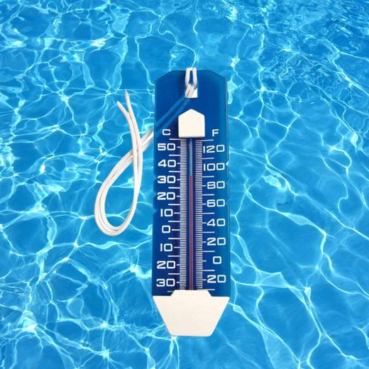 Termómetro flutuante para piscina Kokido, azul, com corda e leitura em Celsius e Fahrenheit