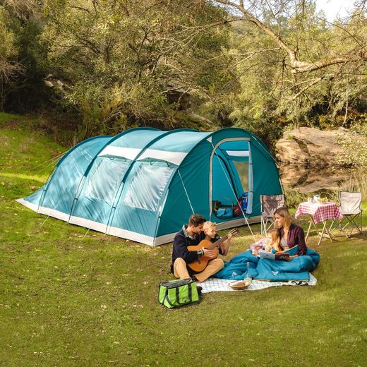 Tenda da campeggio Bestway Family Dome 490x380x195 cm per 6 persone con aste