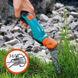 Tijera cortacésped orientable Gardena Comfort 360° con cierre de seguridad
