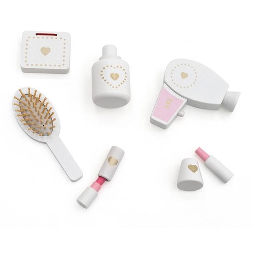 Tocador infantil, 49 x 34 x 97 cm, de madera en blanco | Colección Beauty Center