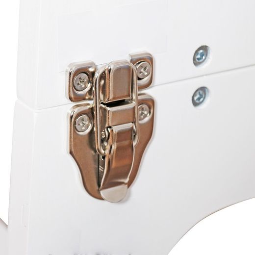 Tavolo da studio evolutivo, 43 x 40 x 86,5 cm, in legno bianco e nero | Collezione Evolutive II