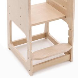 Tavolo per bambini Montessori, 40 x 44 x 90 cm, in legno naturale | Collezione Evolutive