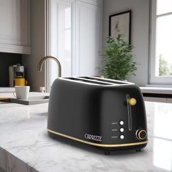 Tostador XL en negro, 42 x 18 x 19 cm | Kaito