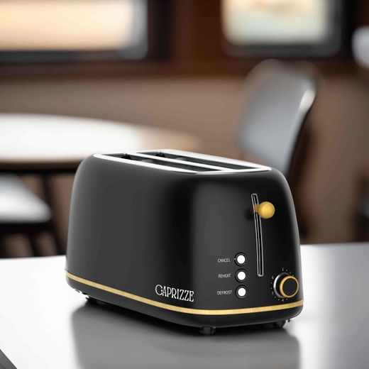 Tostador XL en negro, 42 x 18 x 19 cm | Kaito