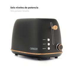 Toaster, 29,2 x 18 x 19 cm, aus Kunststoff und Edelstahl in Schwarz | Kollektion Kaito