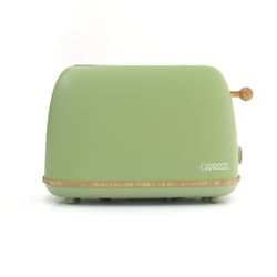 Tostadora, 29,2 x 18 x 19 cm, de plástico y acero inoxidable en verde | Colección Kaito
