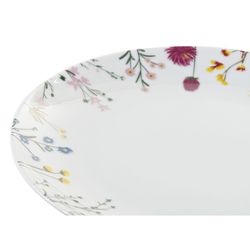 Vajilla de 18 piezas de porcelana en multicolor | Colección Flores