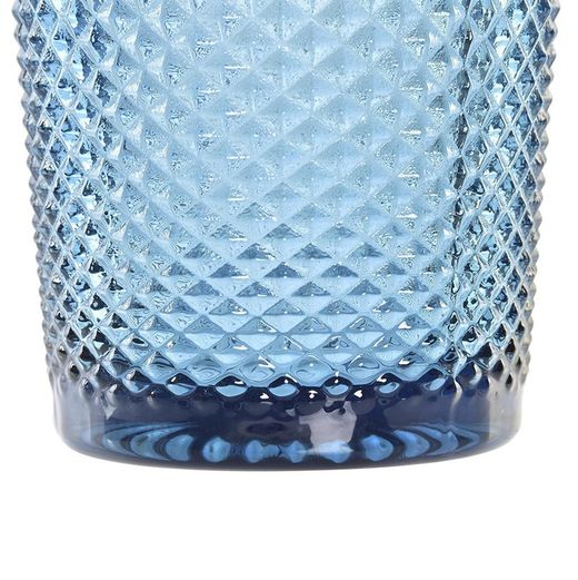 Bicchiere in vetro, 8 x 8 x 10 cm, colore blu | Collezione Da Gama