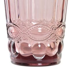 Bicchiere in vetro, 8 x 8 x 10 cm, colore rosa | Collezione Cabral